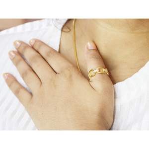 แหวนทองแท้14K ดีไซน์โซ่เพชรธรรมชาติสำหรับผู้หญิงเครื่องประดับชั้นดีของขวัญสำหรับผู้หญิง - Product Image 5