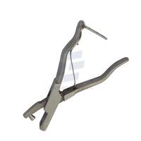 Encocheuse d'oreille animale en acier inoxydable en forme de trou rond | Pince à étiquette d'oreille pour chien mouton bétail cochon Instrument d'identification du bétail