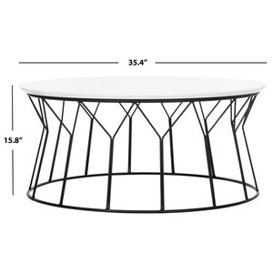 โต๊ะกาแฟโลหะทันสมัยเป็นมิตรกับสิ่งแวดล้อม พร้อมท็อปหินอ่อน ที่เข้ากับโทนสีห้องนั่งเล่นที่เรียบง่ายและมีสีสันได้อย่างลงตัว - Product Image 6