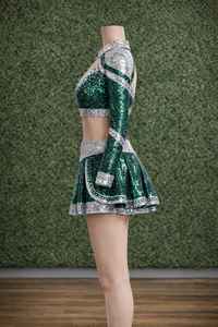 Uniformes de cheerleading de compétition de haute qualité personnalisés en gros, colorés, pour filles et adultes, vêtements d'équipe pour les spectacles scolaires - Product Image 2