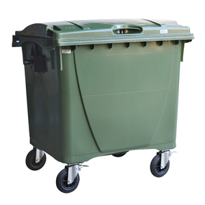 Outdoor large four wheels plastic container garbage bin Available