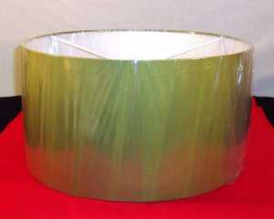 Abat-jour en tissu de cuivre de plafonnier de concepteur de tambour contemporain moderne pour des couvertures et des abat-jour de lampe - Product Image 4