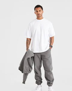 Gran oferta, ropa deportiva informal de ajuste Atlético gris acero, Joggers para hombre para entrenamiento de gimnasio, pantalones de chándal de mezcla de algodón, pantalones y pantalones para hombre - Product Image 5