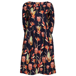 Vestido Avery 100% Algodón, Estilo Bohemio Informal, Estampado Floral, Ave del Paraíso, Largo hasta la Rodilla, para Verano, Otoño, Primavera, Uso Diario - Product Image 4