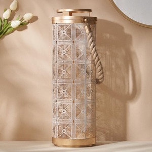 Metal Candle <b>Lanterns</b> Golden Wedding Decoration <b>Lantern</b> Beading <b>Lantern</b> Set at Cheapest Price in India Christmas - Product Image 2