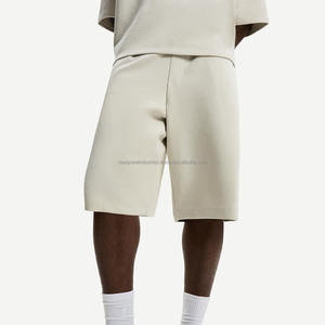 Shorts de survêtement décontractés pour hommes avec logo personnalisé, 100 % coton French Terry, motif lettres délavé à l'acide, séchage rapide, fermeture à cordon de serrage - Product Image 1