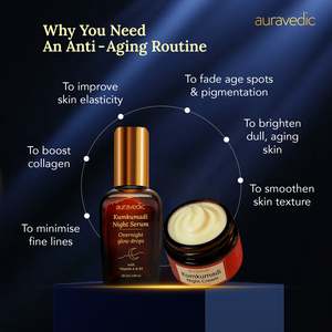 Kumkumadi Premium Night Care Herbal <b>Face</b> and Body Skincare with Licorice Root Centella Ginseng Aloe for Home Use - Product Image 3