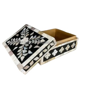 Boîte à bijoux élégante tendance en nacre faite à la main organisateur de stockage MOP boîtes à bijoux de luxe - Product Image 2