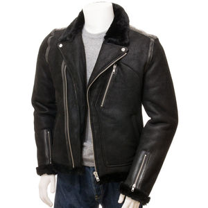 Veste de style épuré adaptée aux tenues décontractées Veste tendance offrant un confort en cuir pour hommes Veste tendance - Product Image 3