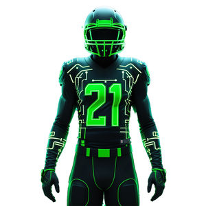 Conjunto de Uniforme de Fútbol Americano Unisex con 100% Poliéster Transpirable, Comodidad, Movimiento Flexible y Rendimiento Duradero - Product Image 1