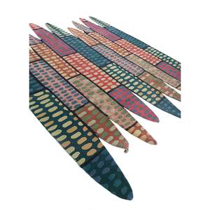 Tapis en laine noué à la main Jaanwar bleu AIWL-7040 9x12 rectangulaire pour salon, motif patchwork pour la décoration de la maison, couloir - Product Image 2