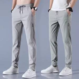 2024 pantalones casuales para hombres estilo único lona transpirable ligero elástico cintura cierre medio cintura tipo Mejor Precio venta en línea - Product Image 6