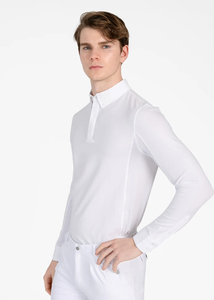 <b>Men</b> Long Sleeve Horse Riding <b>Base</b> <b>Layer</b> Top Quick Dry Breathable Training Equestrian Shirt Factory Wholesale Supply - Product Image 5