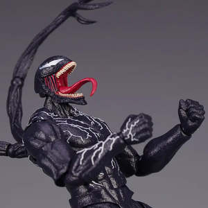 Figurine en plastique personnalisable Marvel Legends Venom, modèle de personnage de dessin animé de bonne qualité, jouet décoratif, nouvelle boîte, cible animale - Product Image 1