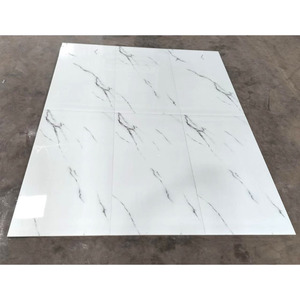 กระเบื้องพอร์ซเลนสีขาวลายหินอ่อนอิตาลี600X1200MM 24X48นิ้วทนทานและมีสไตล์การออกแบบที่ทันสมัยสำหรับพื้นเครื่องเคลือบดินเผาเคลือบ - Product Image 5