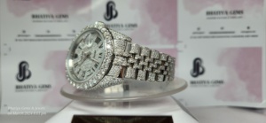 นาฬิกาอะนาล็อกฝังเพชรโมอิสซาไนต์คุณภาพสูง เกรด VVS  ตัวเรือนสแตนเลสสตีล  ราคาขายส่ง - Product Image 2