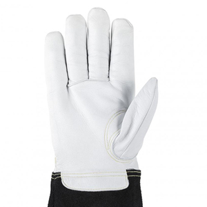 Venta al por mayor de guantes de soldadura de cuero de piel de cabra negro de primera calidad/Nuevo último diseño 2025 Guantes de soldadura - Product Image 4