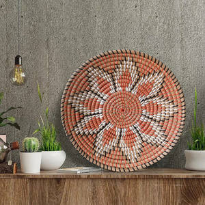 Fournitures de décoration murale d'art moderne en herbe de mer créative naturelle, tentures intérieures de différentes tailles - Product Image 6