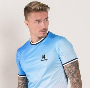 T-shirts décontractés pour hommes en coton 100% de haute qualité 2025, à col rond, tricotés, avec logo personnalisé, séchage rapide et respirants - Product Image 6