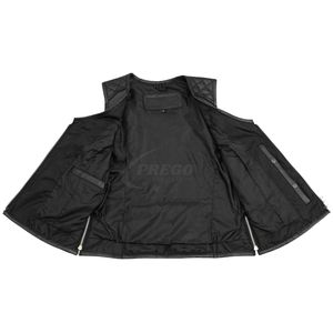 Chaleco de Cuero para Motociclista, Diseño Nuevo, Venta al por Mayor |   Colores Personalizados |   Impermeable para Invierno |   Alta Calidad |   MOQ Bajo - Product Image 6