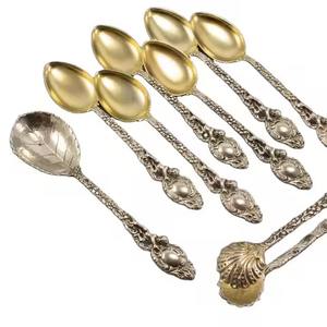 Cuillère à café élégante en acier inoxydable doré de parfait pour les ustensiles de cuisine de l'hôtel - Product Image 3