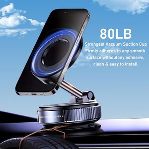 Soporte Magnético <span class=keywords><strong>para</strong></span> Teléfono de Coche de Aleación de Zinc, Adsorción al Vacío, Imán Potente, Rotación de 360 Grados <span class=keywords><strong>para</strong></span> iPhone, Escritorio, Coche, Baño, Gimnasio - Product Image 3