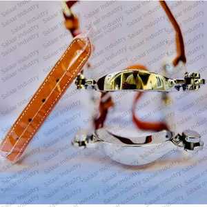 Nuevo Espéculo Dental Equino Fabricado por j2, Acero Inoxidable con Acabado de Espejo, Placa de Mordida Superior e Inferior, Correa de Cuero y Biothane - Product Image 4