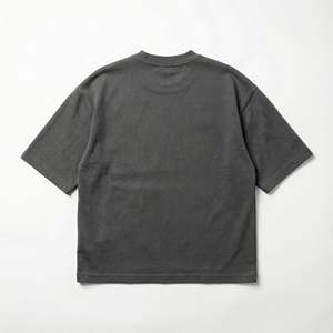 T-shirt ample en coton 100% de 240 g/m², personnalisé en gros, avec patchwork, impression 3D en relief, broderie de logo, diamants, surdimensionné - Product Image 2