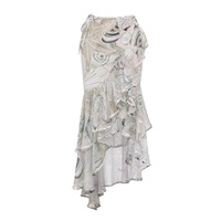 JSN 2026 Nouvelle Tendance Personnalisée Maillot de Bain Une Épaule Une Pièce pour Femme avec Fleurs 3D et Imprimé, Robe de Bain en Maille, Tenue de Plage