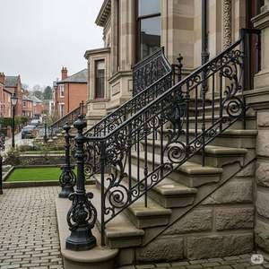 Balustrade en fer forgé sur mesure PRIMA, décorative de qualité supérieure, robuste, fiable, barrière de sécurité pour jardin - Product Image 2
