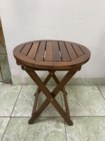 Table basse en bois d'acacia extensible, convertible et pliable pour jardin intérieur/extérieur, mobilier respectueux de l'environnement