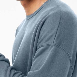 Pull ample en molleton personnalisé de haute qualité, sweat à capuche uni à épaules tombantes, sweat-shirt unisexe - Product Image 5