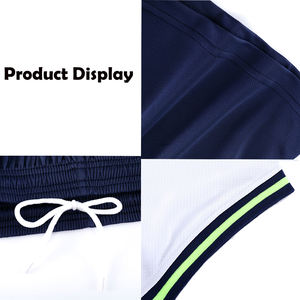 ชุดทีมฟุตบอลผู้ใหญ่ เสื้อเจอร์ซีย์โพลีเอสเตอร์แห้งเร็ว ระบายอากาศ กางเกงขาสั้น ชุดฝึกซ้อมฟุตบอล รับสั่งทำพิเศษ พิมพ์ลายตามต้องการ รับผลิตแบบ OEM ODM ขายส่ง - Product Image 3