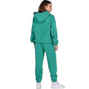 Joggings d'entraînement survêtements pantalons à capuche ensemble avec pantalons de survêtement logo personnalisé deux pièces hiver à capuche de haute qualité - Product Image 2