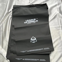 Échantillon Gratuit, Sac à Fermeture Éclair Coulissante Noir Mat Givré Personnalisé avec Logo, Refermable, Scellable, pour Emballage de Vêtements
