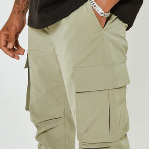 Personalizado Casual Flare Jogger Pant Verano Hombres Pantalones casuales Deportes Plisado Diseño Streetwear Estilo Cargo Pantalones para hombres - Product Image 4