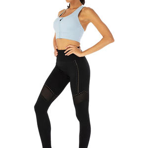 Diseñador de alta calidad personalizado Nylon Spandex Fitness Yoga Wear Gym Workout Correa ajustable Sujetador deportivo sin espalda para mujeres - Product Image 5