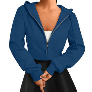 Sudadera Corta de Punto para Mujer, Estilo Casual Urbano, Hombros Caídos, Transpirable, Ecológica, de Material Premium - Product Image 5