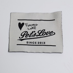 Étiquettes de vêtements en coton tissées personnalisées Étiquettes de marque tissées à haute densité pour vêtements et vêtements à usage en gros - Product Image 2