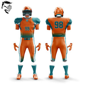 2025 camisetas de fútbol americano de poliéster personalizadas, conjuntos de uniformes al por mayor de alta calidad, mangas cortas, transpirables, características de talla grande - Product Image 1