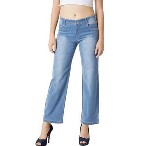 Pantalon en jean pour femme, nouveau design personnalisé, de haute qualité, style, couleur unie, confortable - Product Image 1