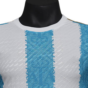Maillots de football rétro en maille pour hommes sur mesure, t-shirts surdimensionnés à manches courtes, t-shirt court et ample, version joueur d'automne avec service OEM - Product Image 4