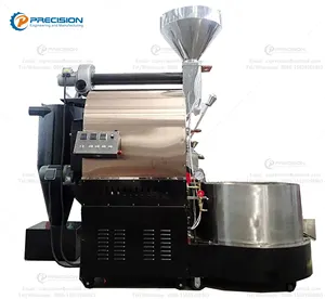 PKF-15kg 30kg 60kg PID/PLC pengendali sistem komersial mesin sangrai kopi untuk roasty kopi
