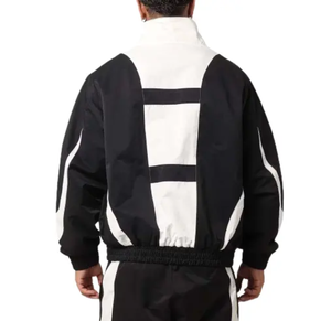 Veste à capuche vintage avec poche avant personnalisée d'automne Veste coupe-vent imperméable et zippée pour hommes - Product Image 2