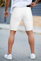 Shorts pour hommes en denim léger et respirant, style streetwear hip-hop, 100% coton, lavage à l'acide, imprimé personnalisé, respectueux de l'environnement