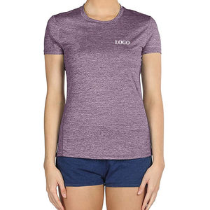 Camisas OEM de alta calidad al por mayor para mujer, camisetas de manga corta a la moda para mujer, camisetas de cuello redondo para mujer, ODM (verificado por PayPal) - Product Image 2