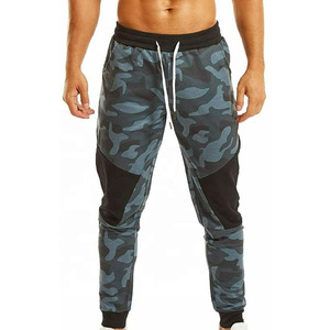 กางเกงลำลองผู้ชาย, กางเกงเชือกรูดมีกระเป๋าใส่วิ่งกางเกงผู้ชายโค้งตรงลายทาง - Product Image 1