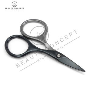 Ciseaux de manucure en acier inoxydable de 3.5mm d'épaisseur Ciseaux à ongles incurvés Ciseaux à cuticules noirs Concept de beauté International Respectueux de l'environnement - Product Image 2