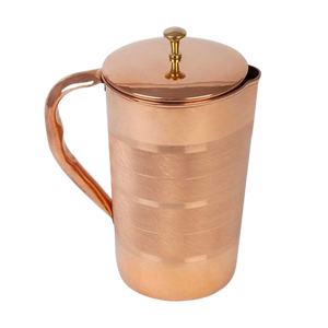 Jarra de Agua de Cobre Puro Hecha a Mano, Jarra de Cobre Ayurvédica Ecológica para Hidratación - Product Image 1