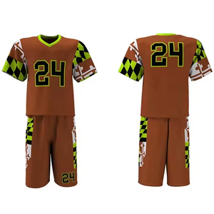 Maillots d'entraînement de crosse Shorts 100% Polyester Sublimation durable Ensembles d'uniformes de conception de nom personnalisé - Product Image 6